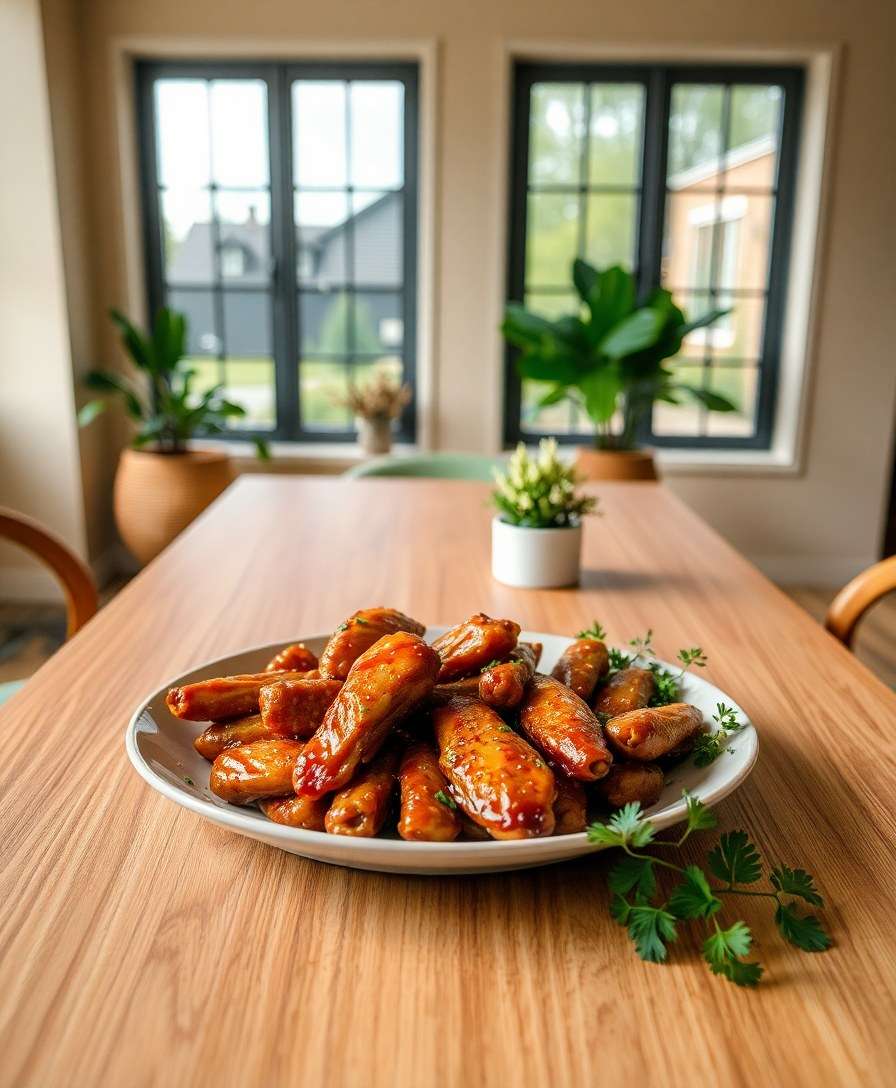 Honey Sesame Glazed Chicken Wings