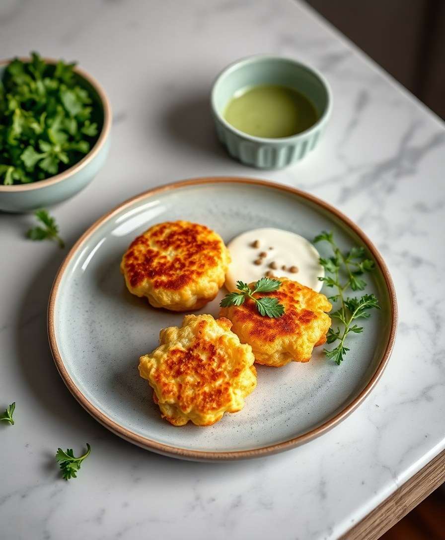 Crispy Cauliflower Fritters