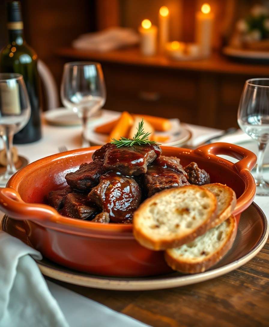 Decadent Beef Braise with Red Wine Reduction