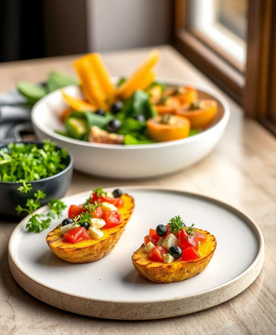 Gourmet Grilled Polenta Crostini