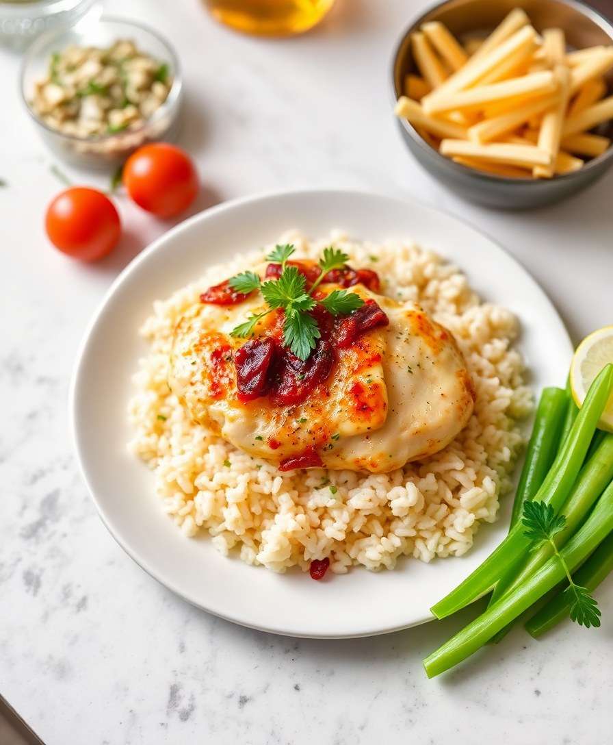 Creamy Parmesan Chicken & Rice