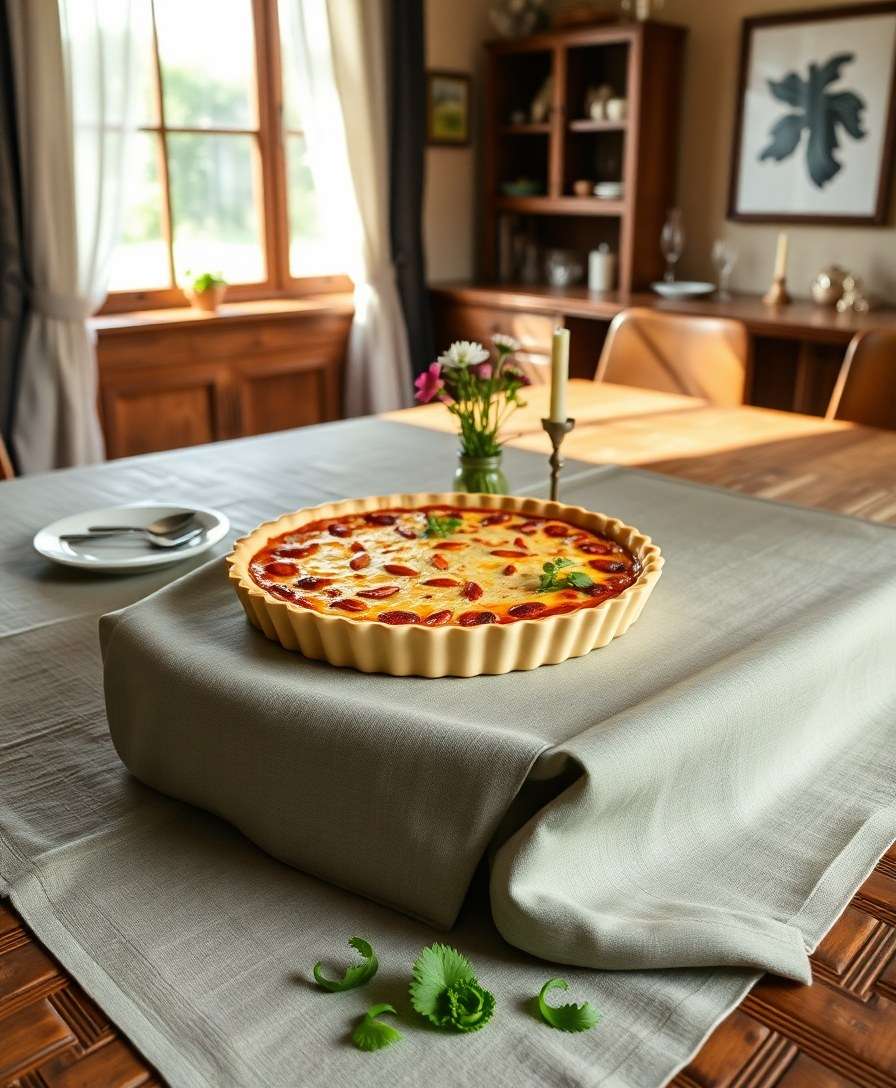 Creamy Green Cabbage & Almond Pie