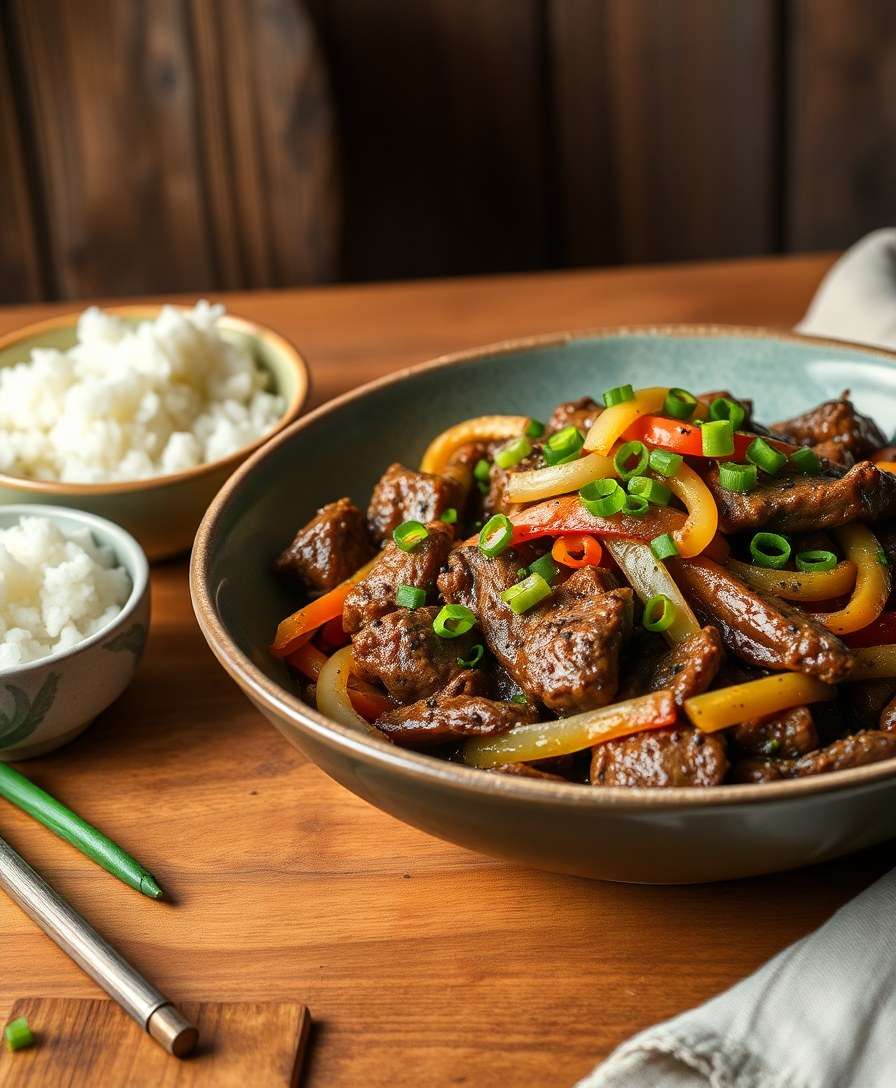 Spicy Black Pepper Beef Stir-Fry