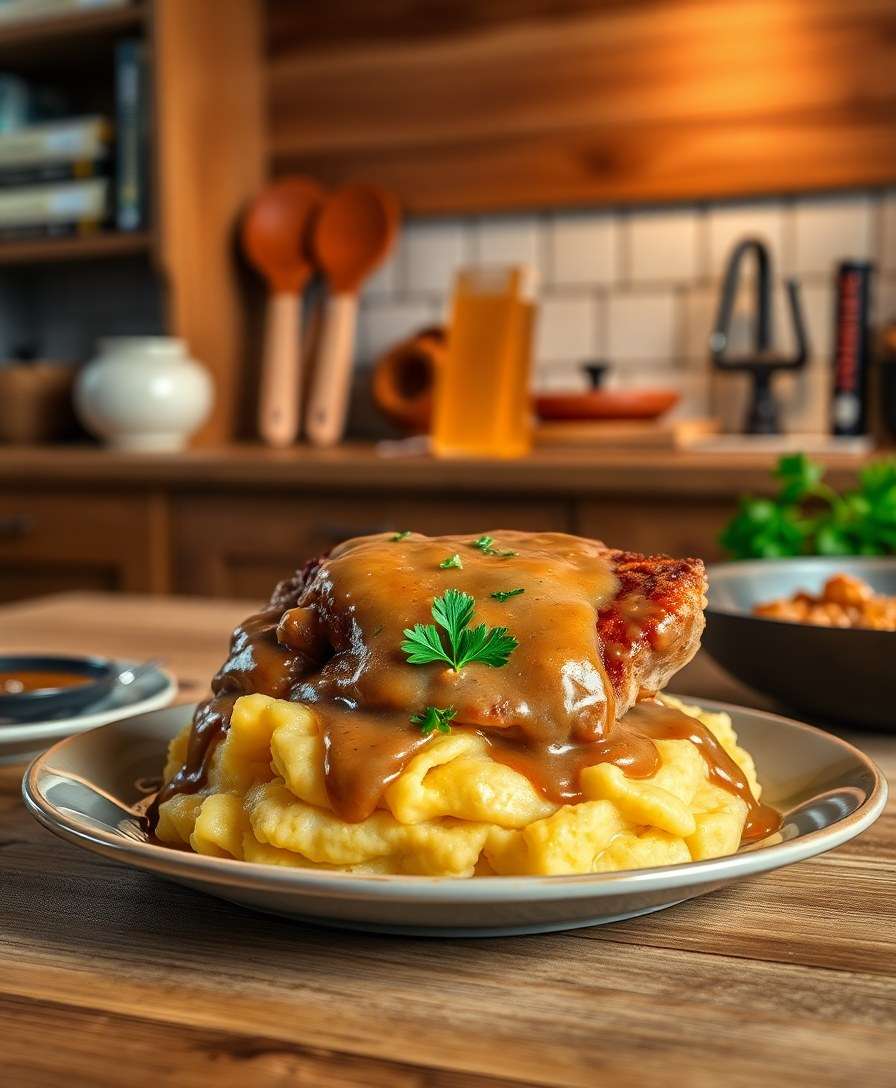 Gourmet Smothered Pork Chops with Creamy Gravy