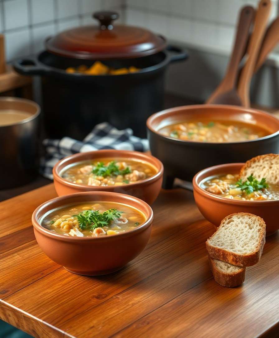 Hearty Chicken Barley Soup