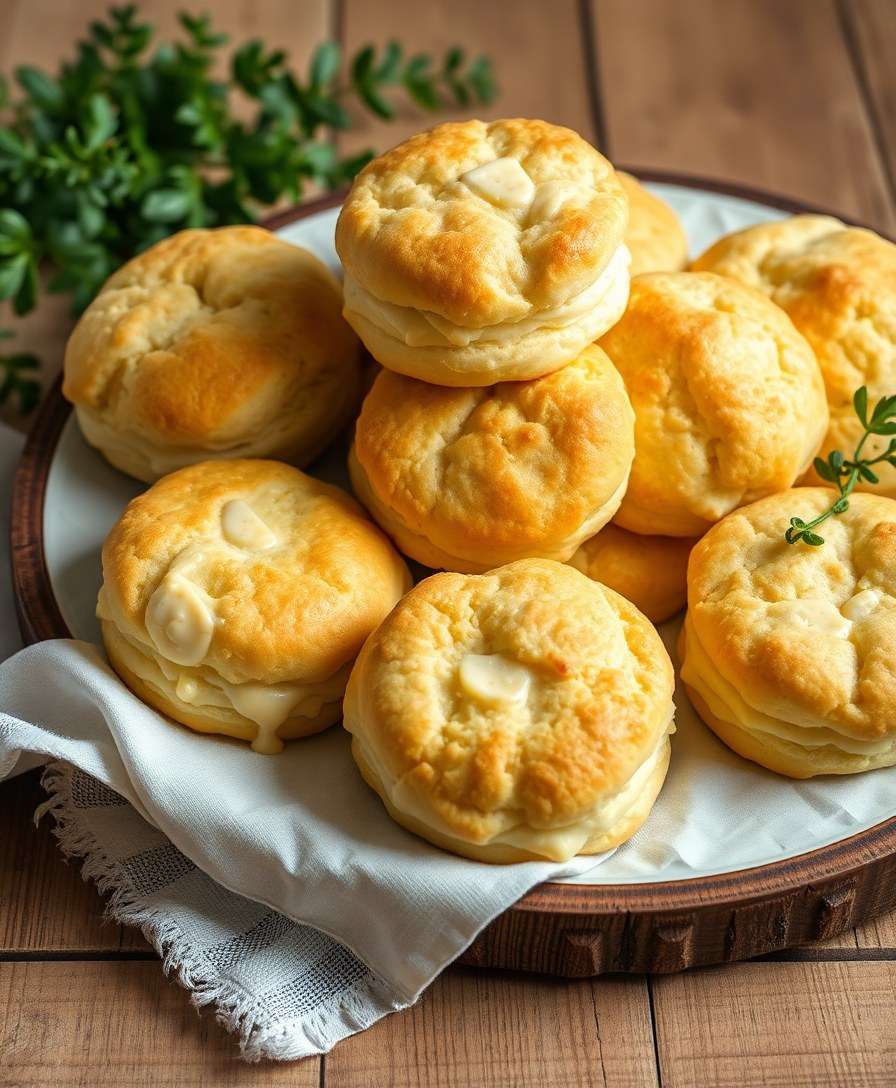 Golden Buttermilk Biscuits: A Flaky Delight