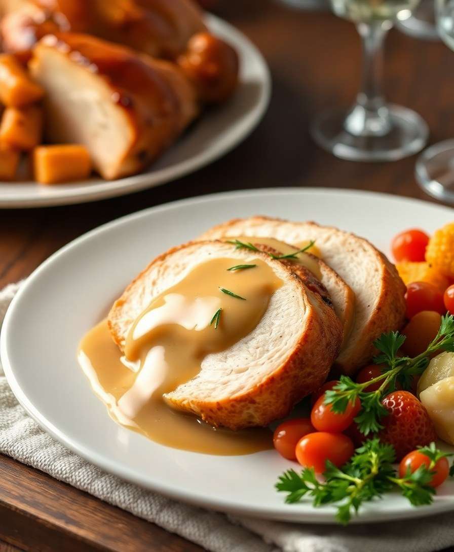 Juicy Instant Pot Turkey Breast with Creamy Gravy