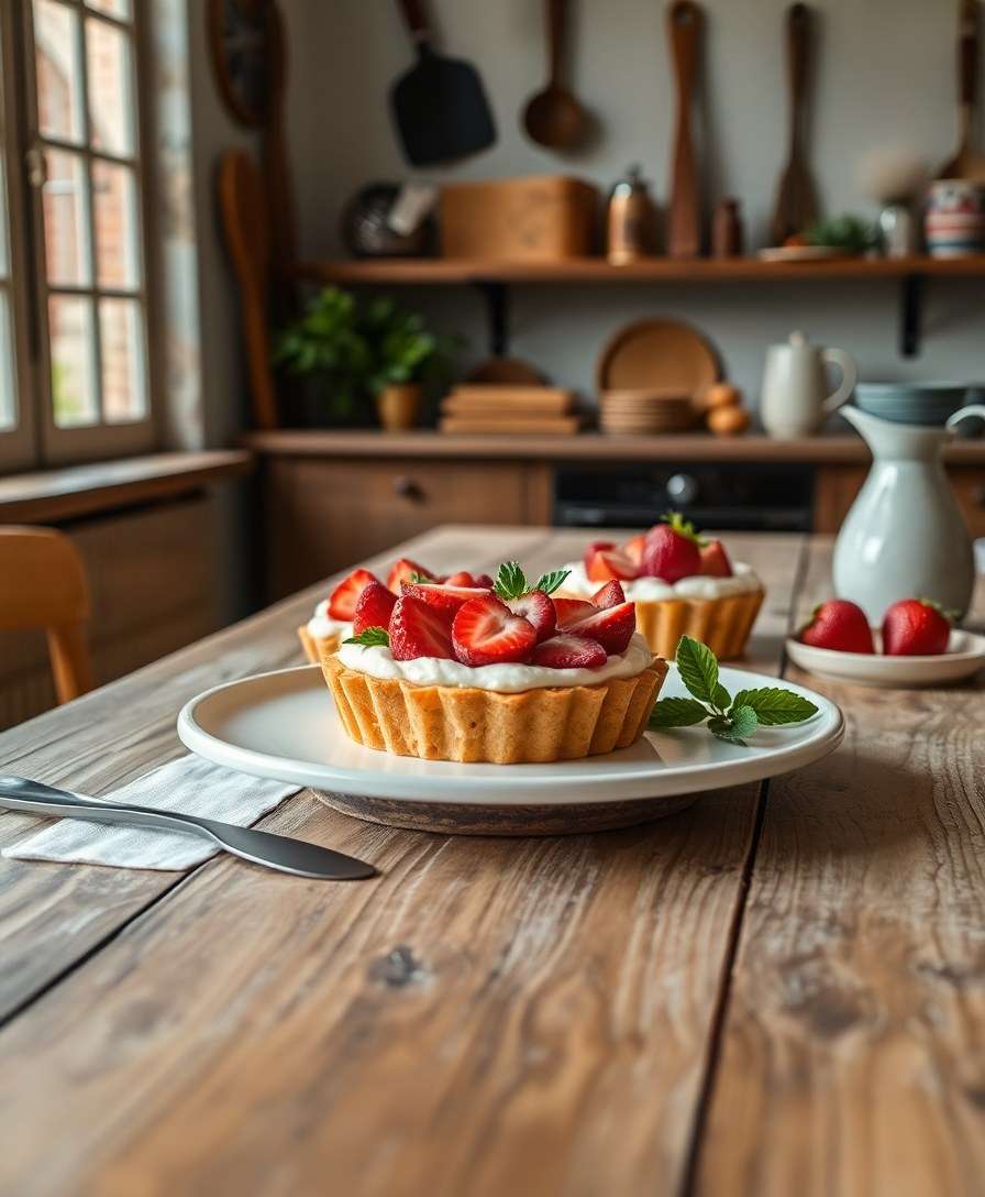 Delicate Gluten-Free Strawberry Tarts