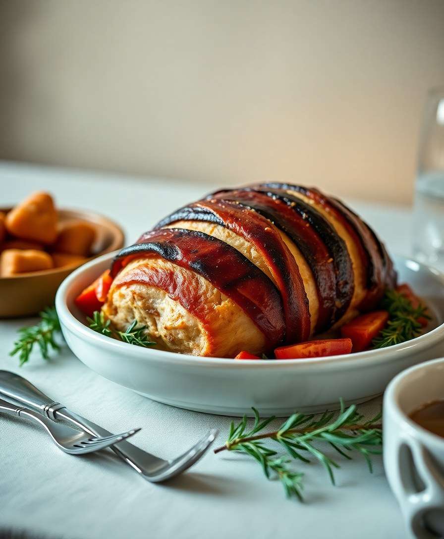 Gourmet Bacon-Wrapped Turkey Breast