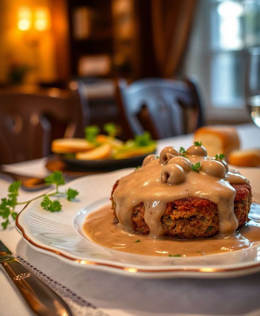 Gourmet Salisbury Steak with Creamy Mushroom Gravy