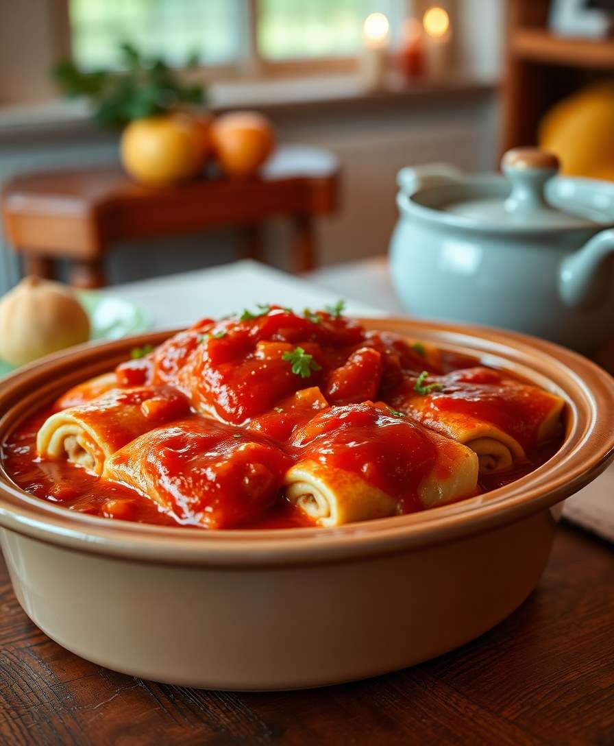 Savory Slow Cooker Cabbage Rolls