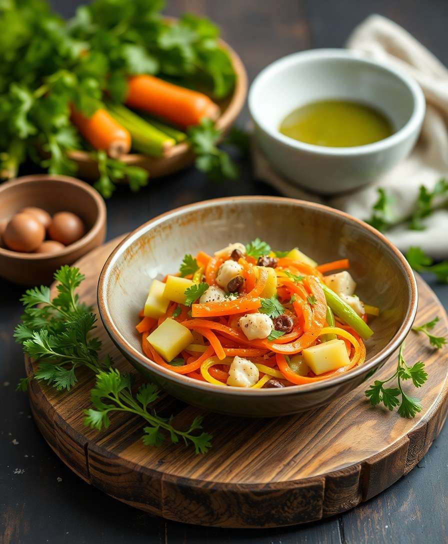 Vibrant Carrot & Celery Salad with a Zesty Twist