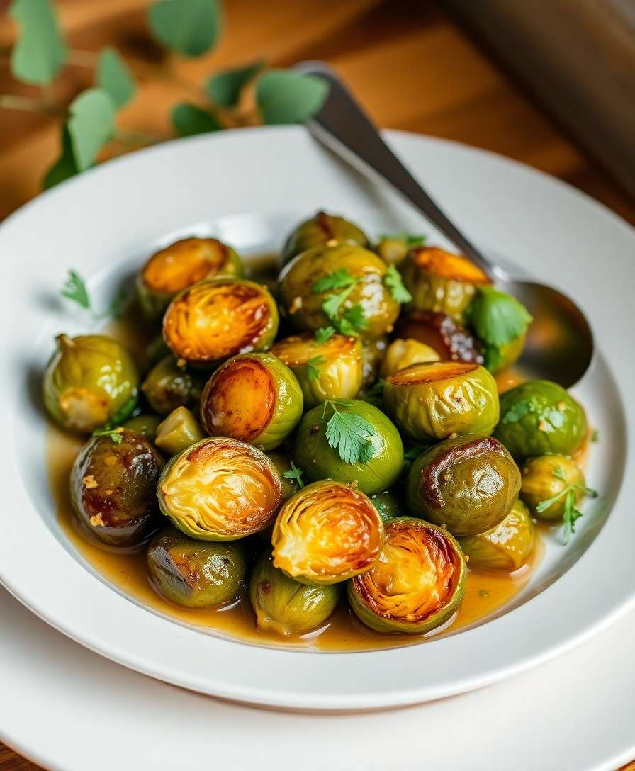 Honey-Glazed Roasted Brussels Sprouts