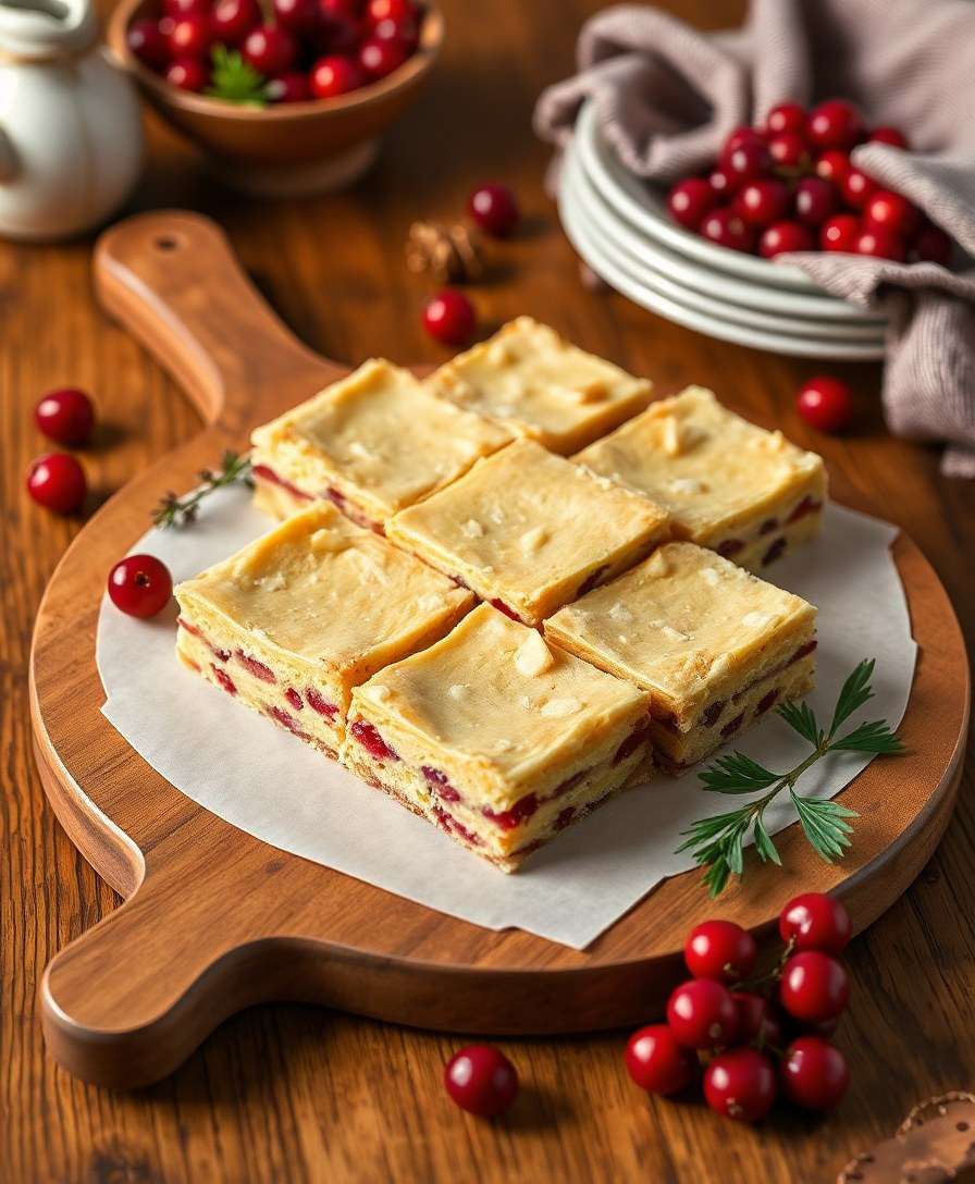 Gourmet Cranberry Bliss Bars