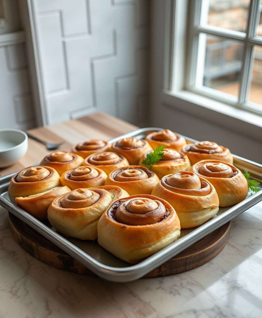 Gourmet Sheet Pan Cinnamon Rolls