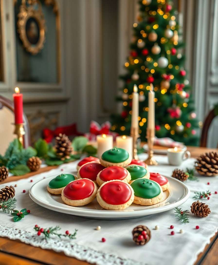 Festive Christmas Sugar Cookie Bites