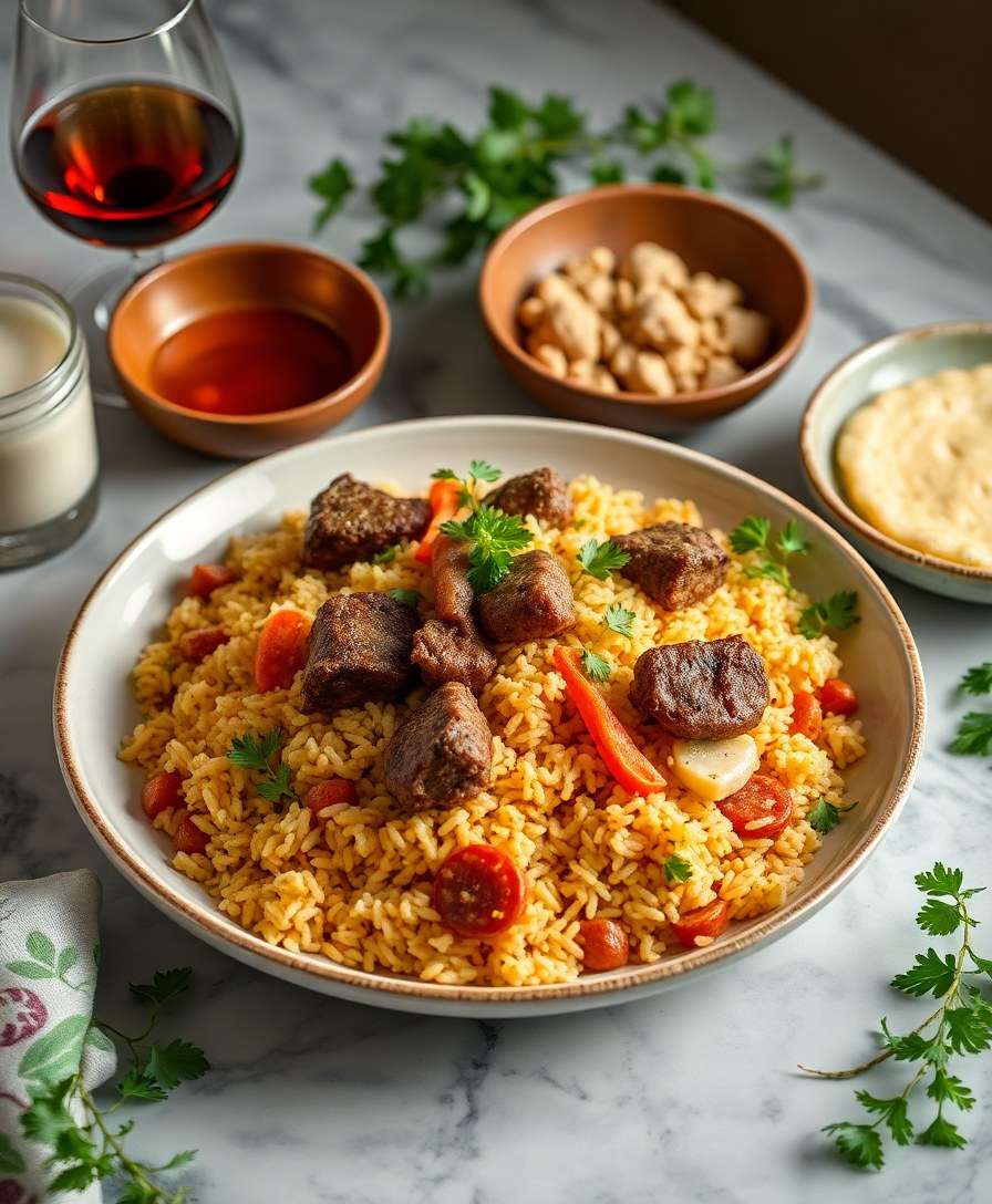 Royal Qabuli Pulao with Lamb & Spiced Carrots