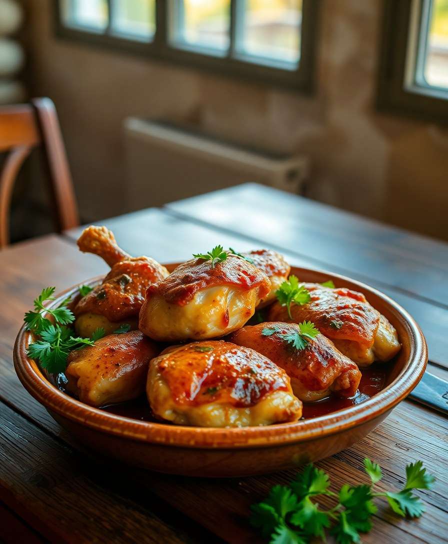 Spicy Garlic Chicken with Herbs (Farrouj Meshwi)