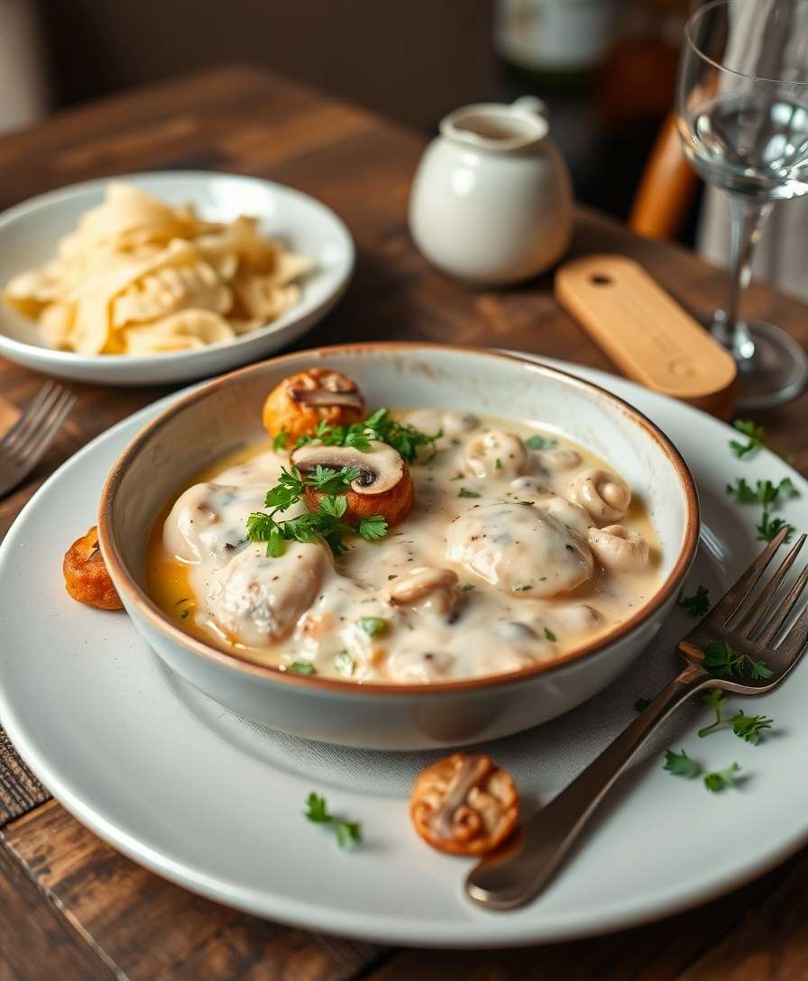 Creamy Chicken & Mushroom Delight