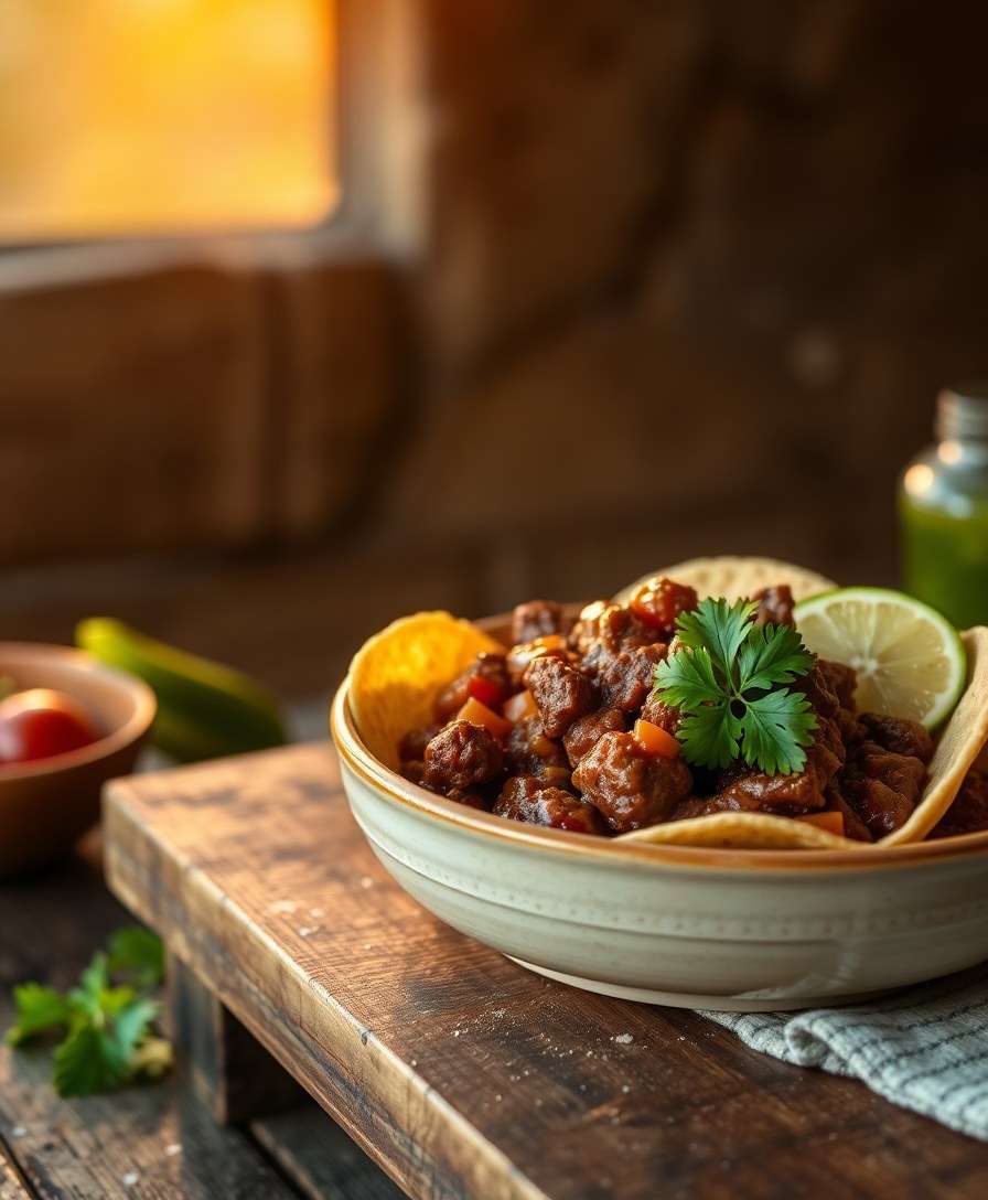 Spicy Slow Cooker Beef Tacos