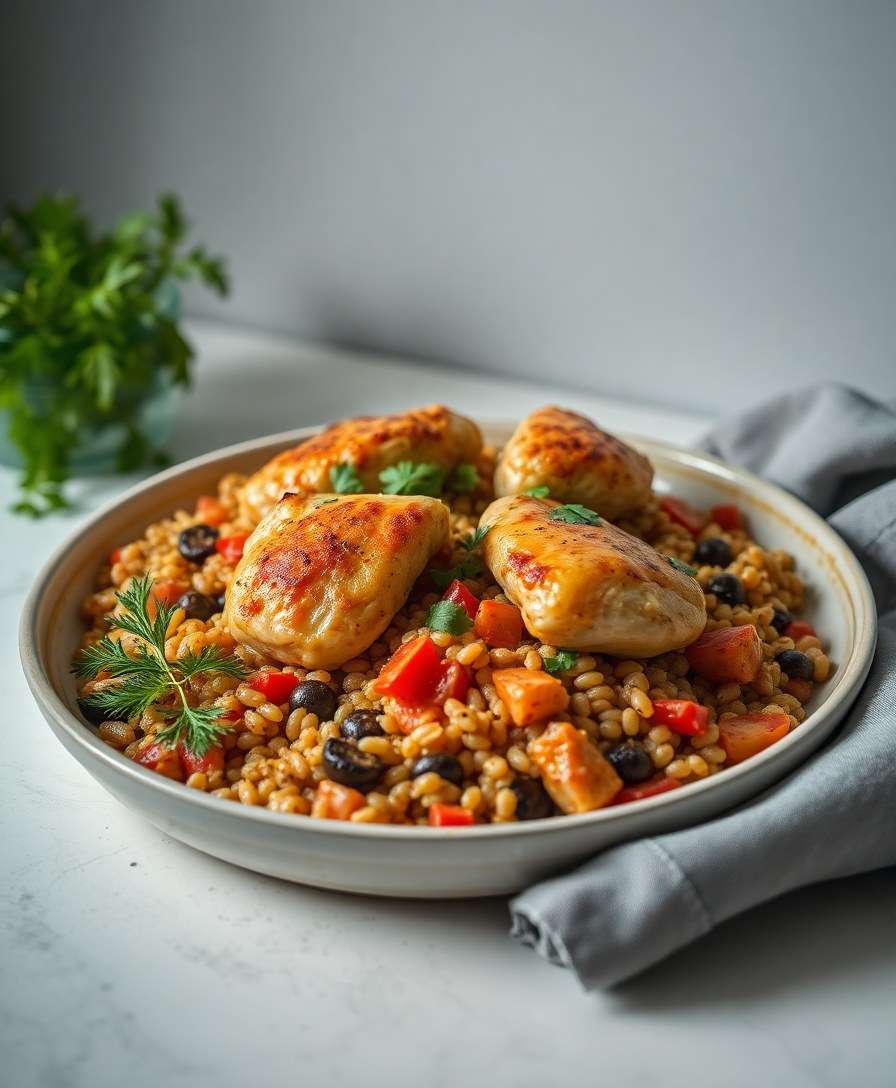 Speedy Chicken & Grain Traybake