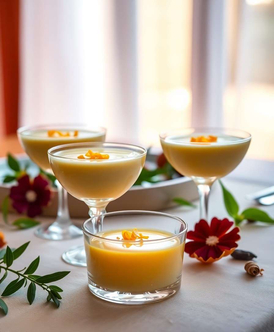 Decadent Saffron Panna Cotta