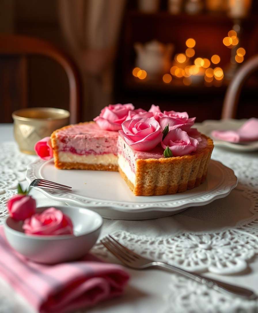 Luscious Rose Tart