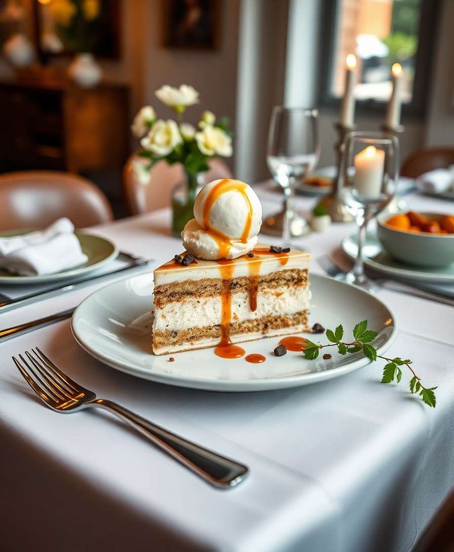 Decadent Ice Cream Cake with Caramel & Chocolate