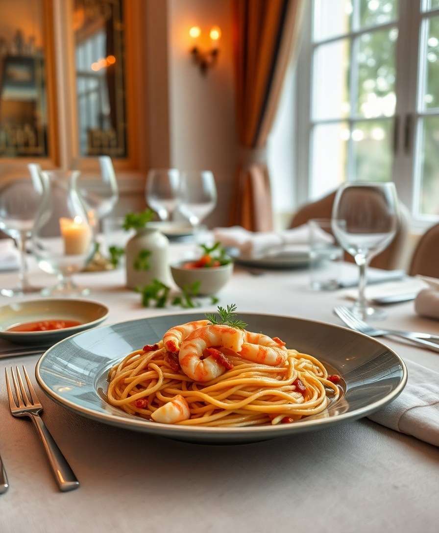 Gourmet Shrimp & Nduja Pasta with Creamy Chèvre Sauce