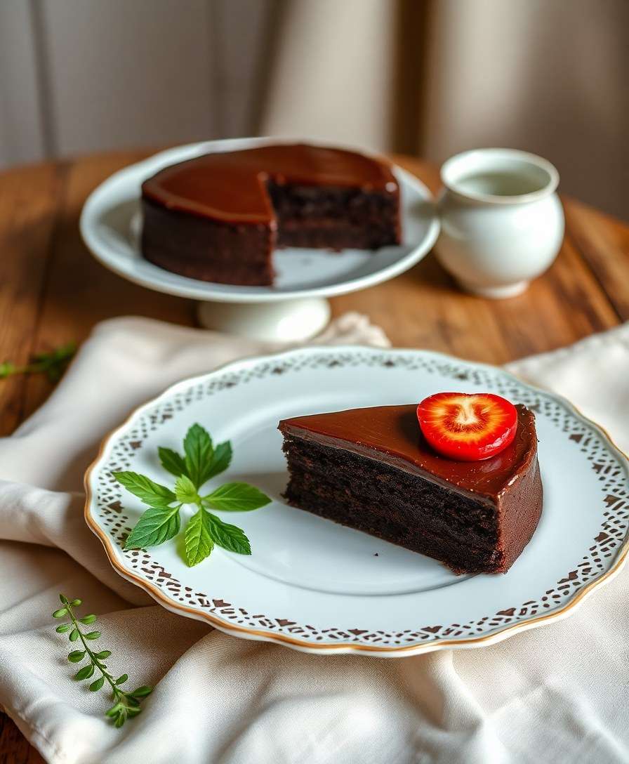 Decadent Air Fryer Chocolate Cake