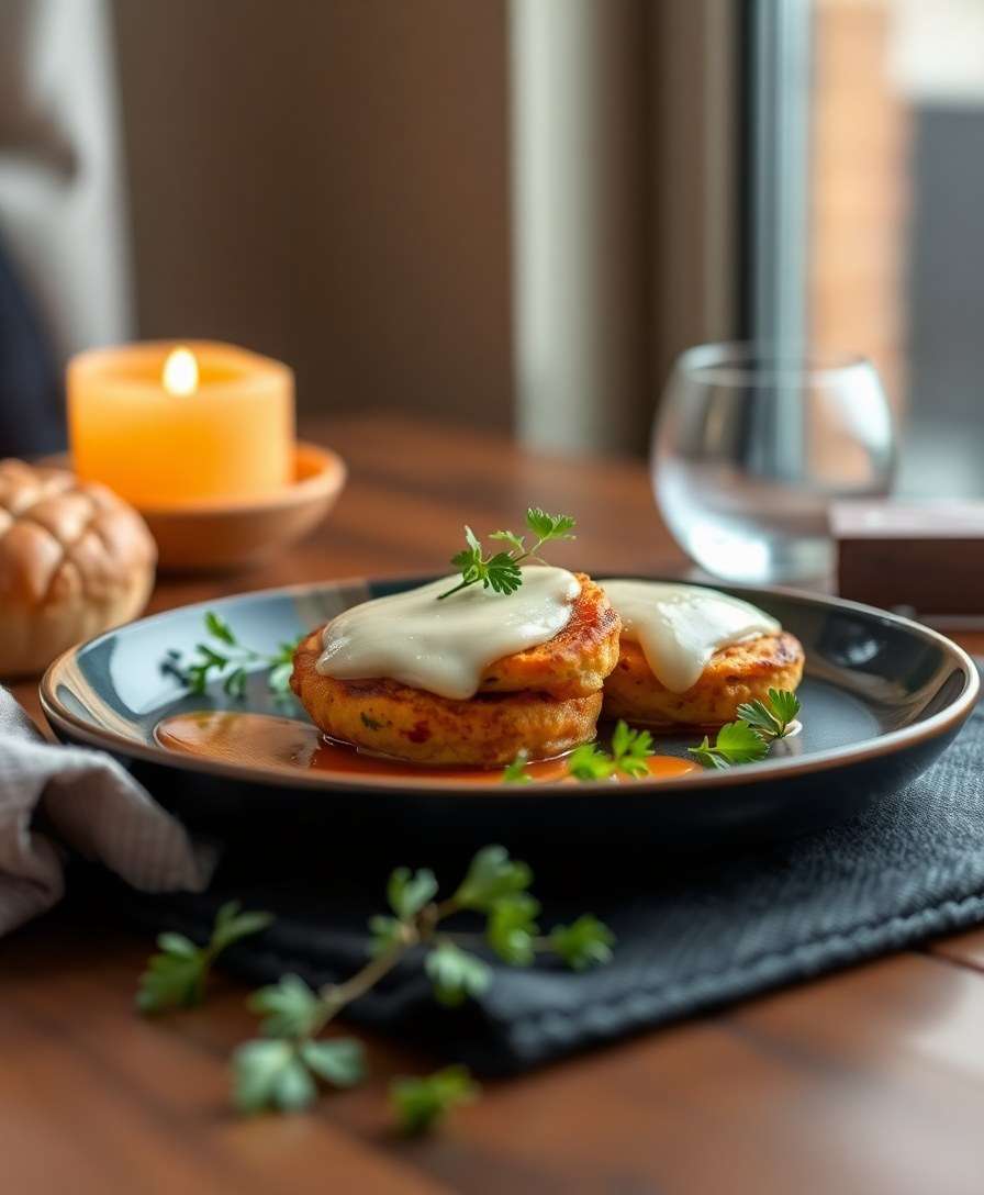 Crispy Potato Cakes with Pork Belly