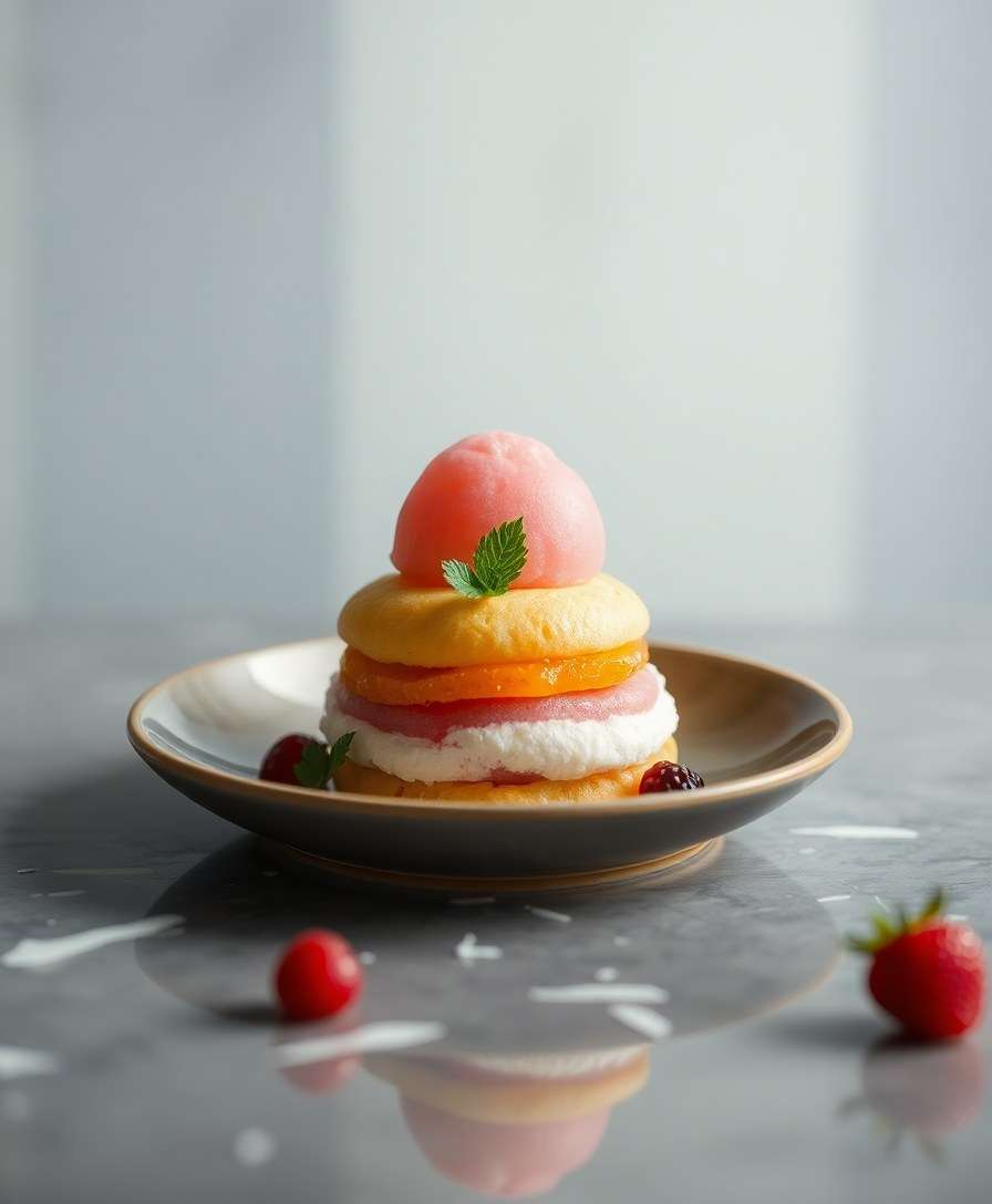 Tropical Delight Sorbet Sandwich