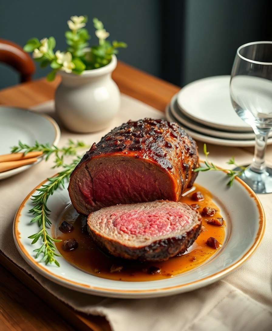 Decadent Oven-Roasted Beef Tenderloin