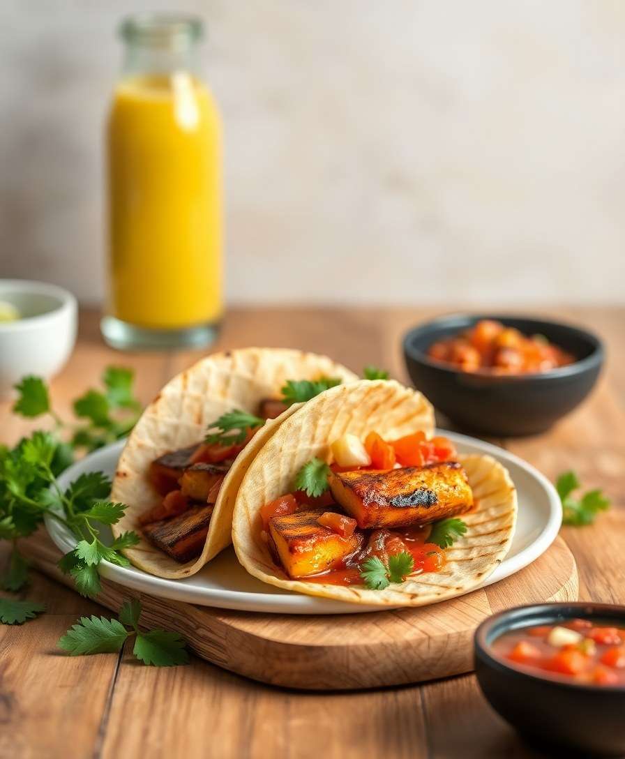 Spicy Grilled Paneer Tacos with Zesty Salsa