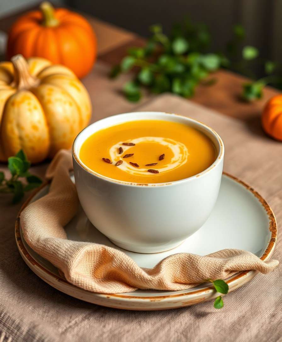 Creamy Pumpkin Velouté Soup