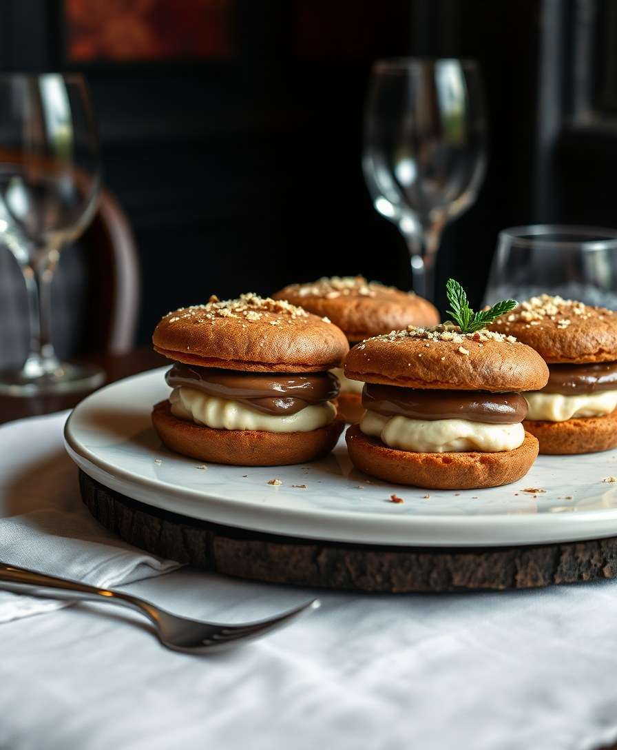 Decadent Chocolate Gingerbread Sundae Sandwiches