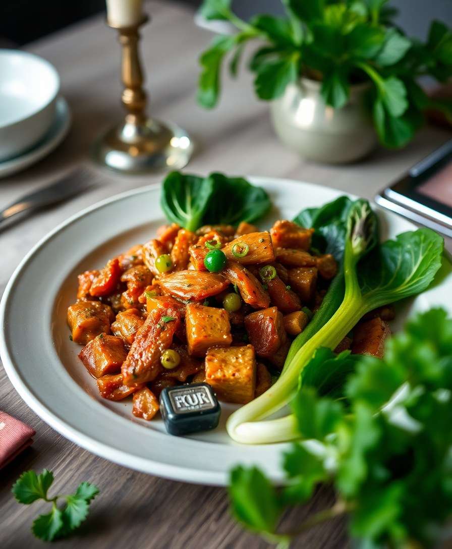 Spicy Asian Duck Stir-Fry with Bok Choy