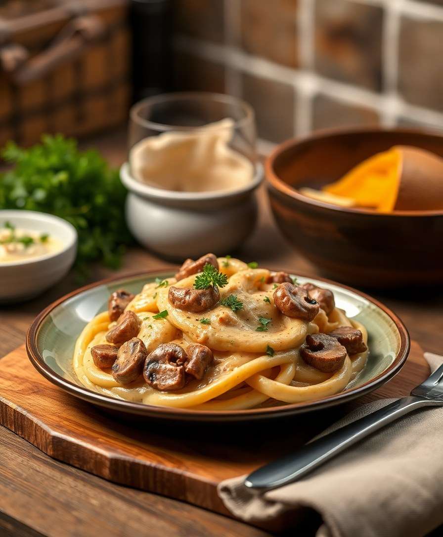 Creamy Beef Stroganoff with Mushroom Delight