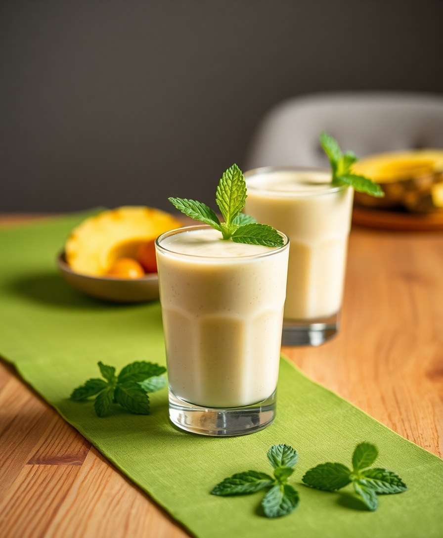 Tropical Coconut-Pineapple Power Smoothie