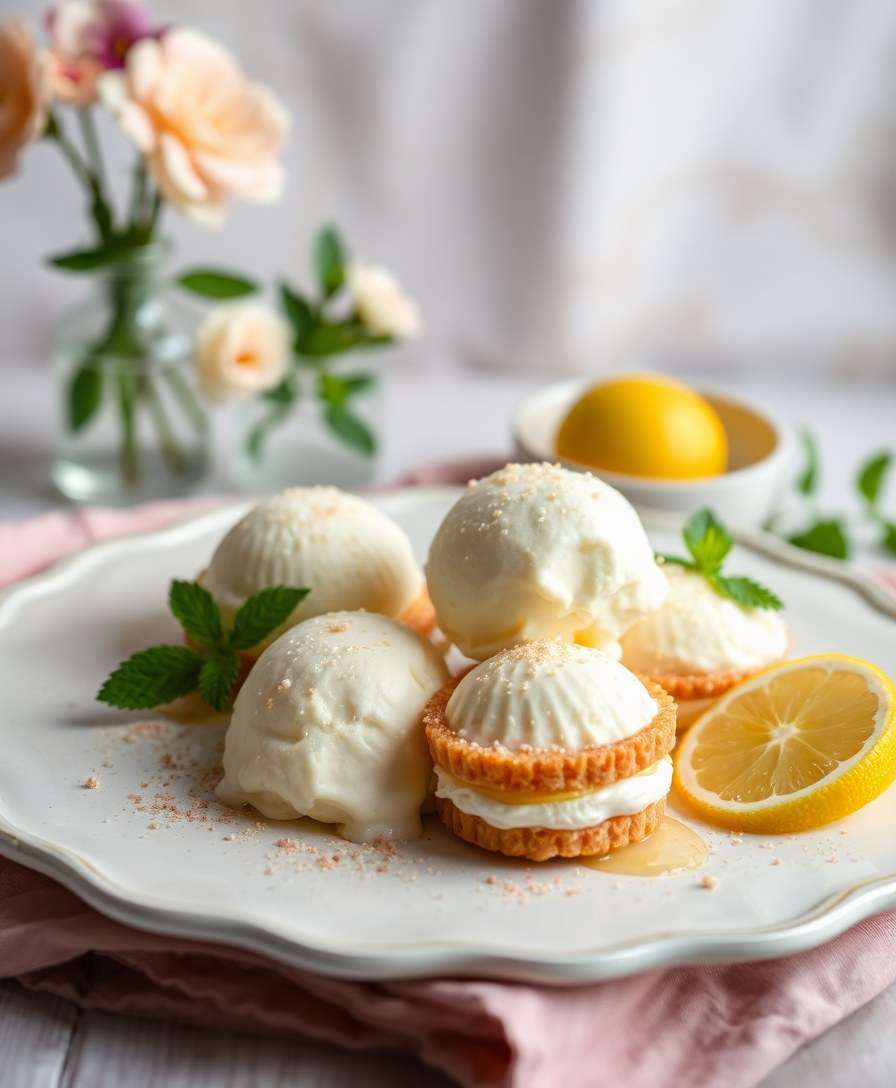 Lemon Tonka Sandwich Ice Cream