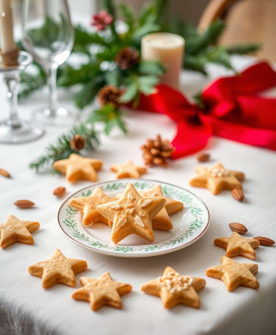 Spiced Almond Stars: Festive Holiday Delights