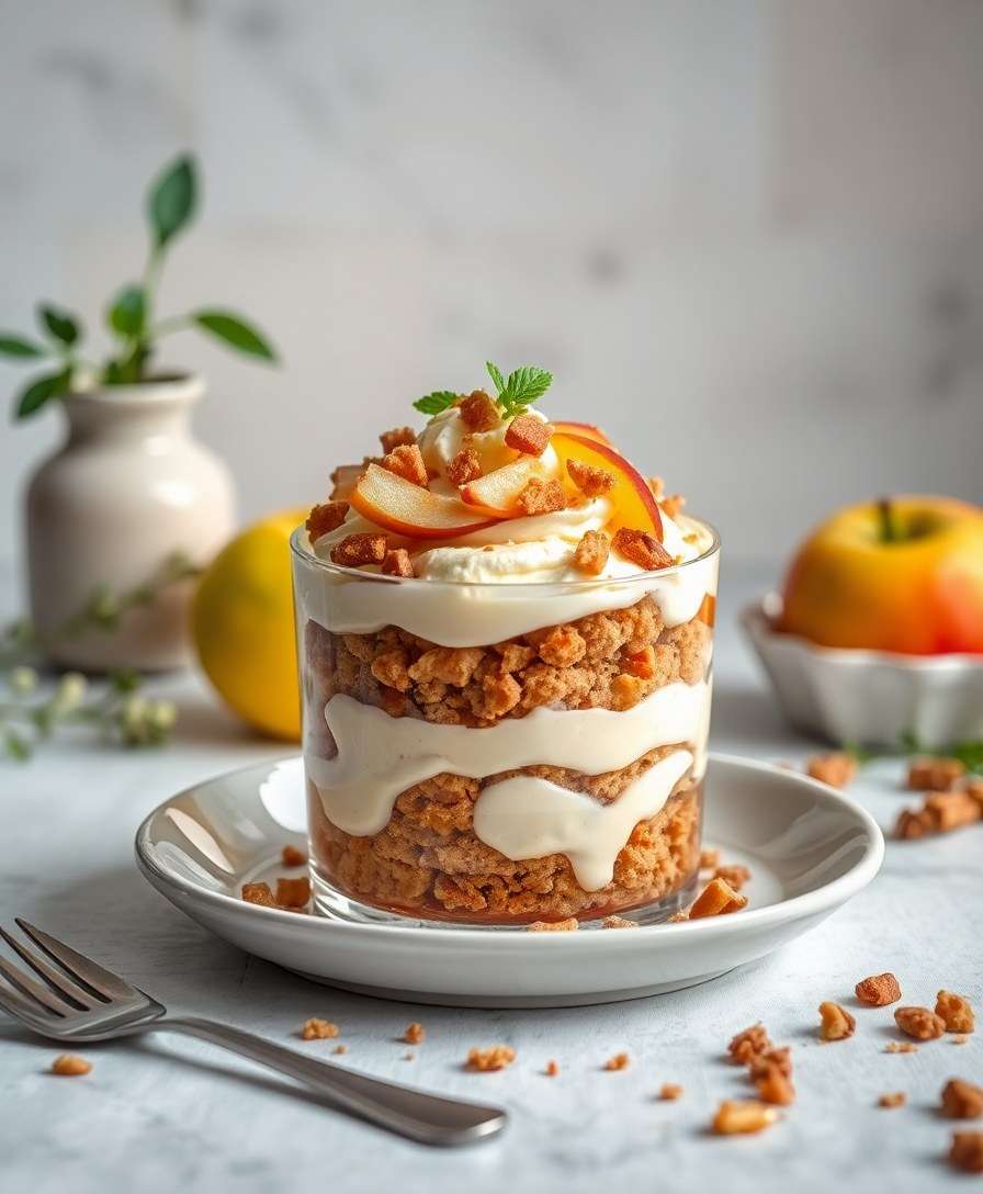 Crispy Apple Tiramisu Parfait