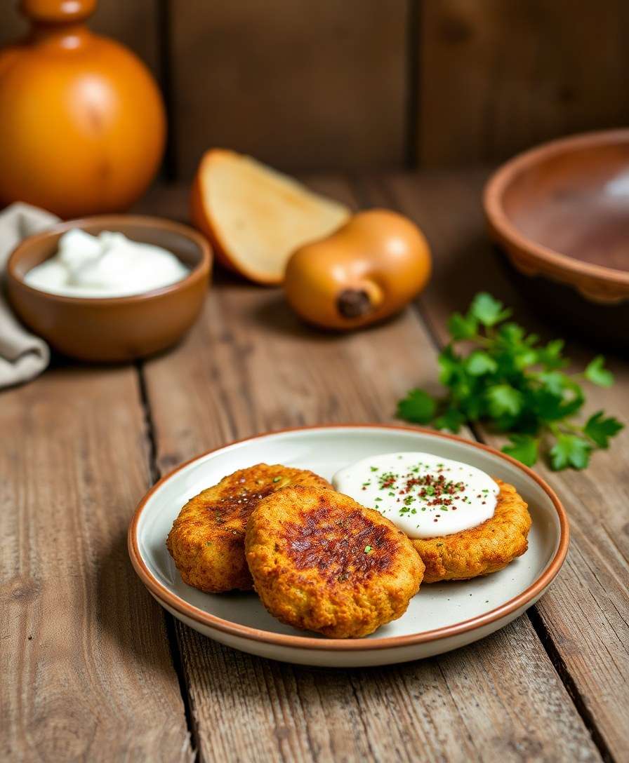 Crispy Za'atar Lentil Croquettes with Labneh Dip